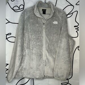 The North Face Osito Women's Light Gray Teddy Jacket XXXL - 3X